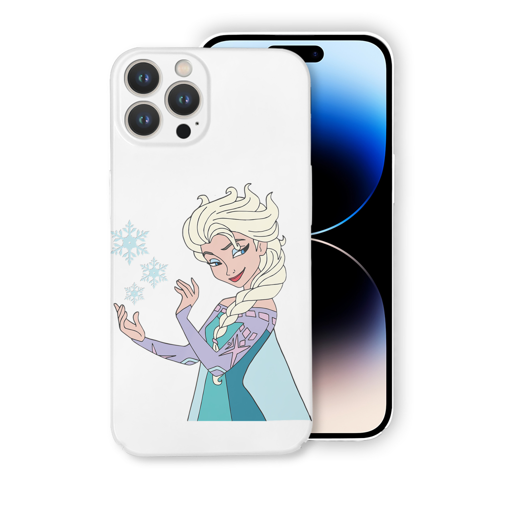 （画像用） アナと雪の女王 アンナ エルサ Frozen Anna Elsa 【iPhone 14シリーズ対応】ハードケース